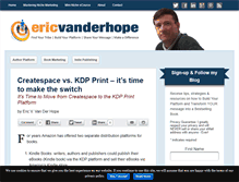 Tablet Screenshot of ericvanderhope.com